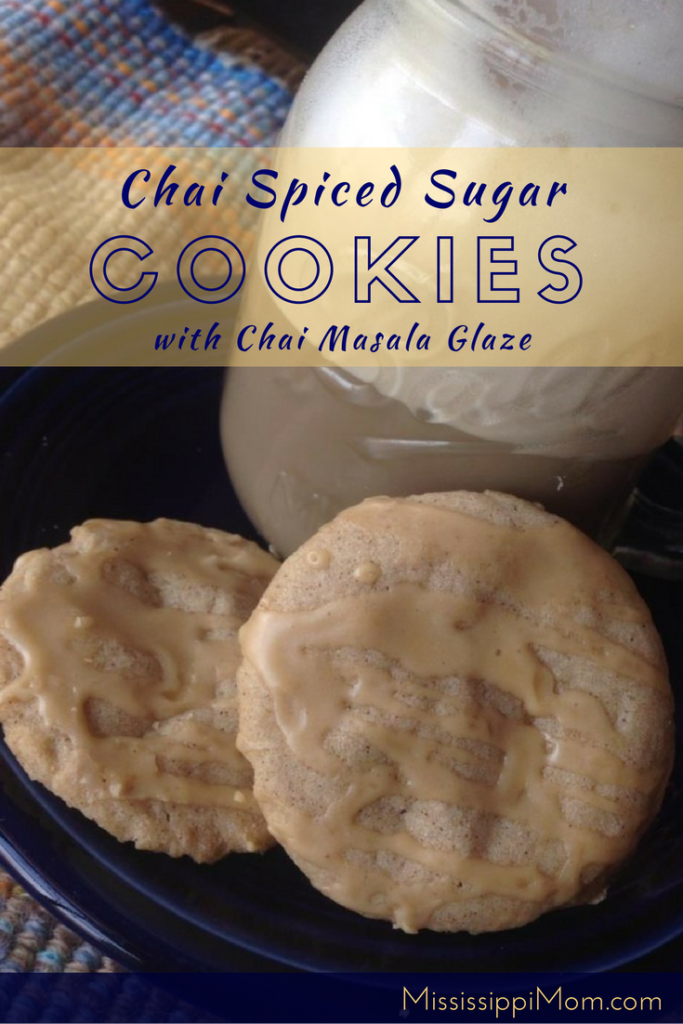 Chai Spiced Sugar Cookies with Chai Masala Glaze #yum #cookies #baking