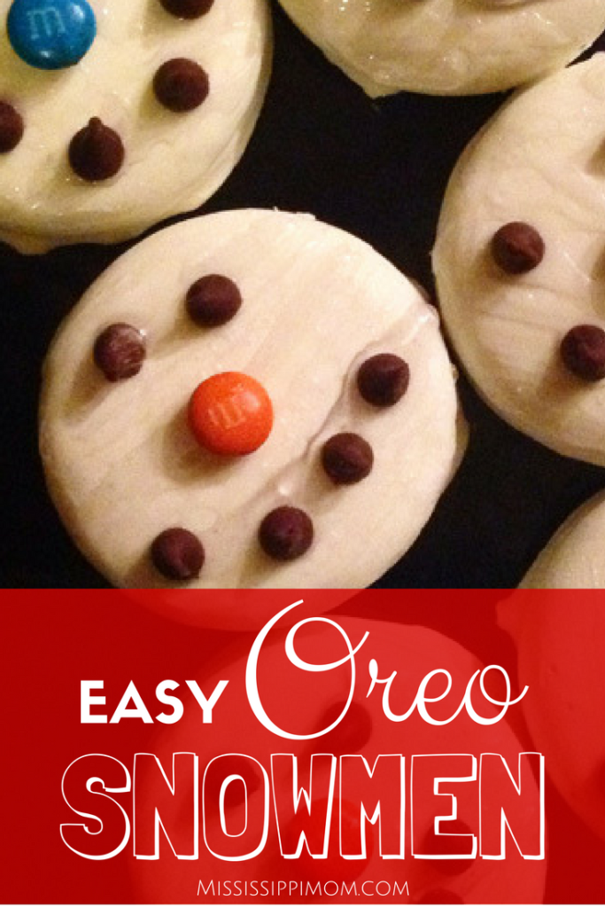 Easy Oreo Snowmen that kids can make!