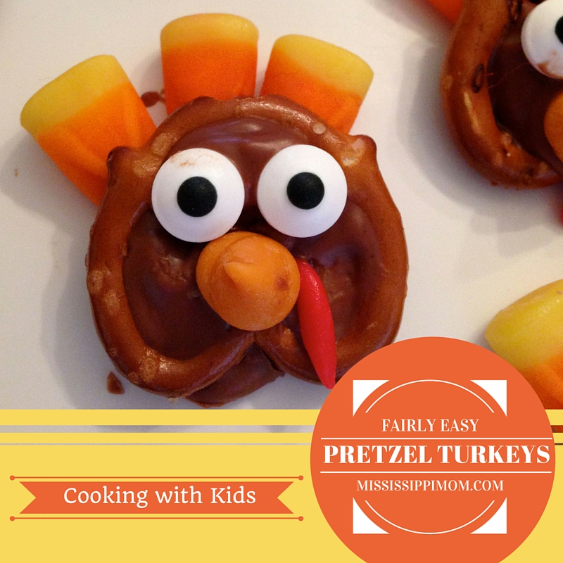 Fairly Easy Pretzel Turkeys