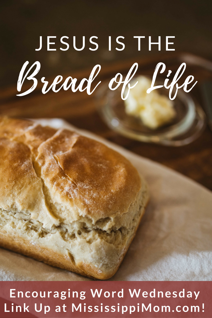 Jesus said, "I am the Bread of Life," but what does that mean? Find out and join the party at Encouraging Word Wednesday at MississippiMom.com!