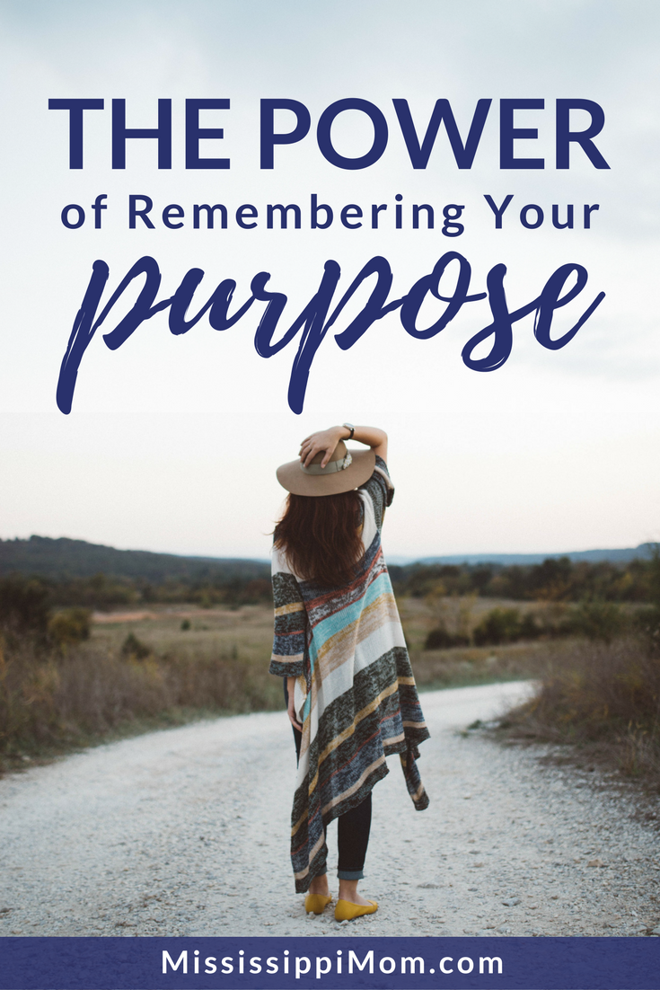 Do you know what happens when you lose sight of your purpose? You often lose sight of your joy, too. There is great power in remembering your purpose.