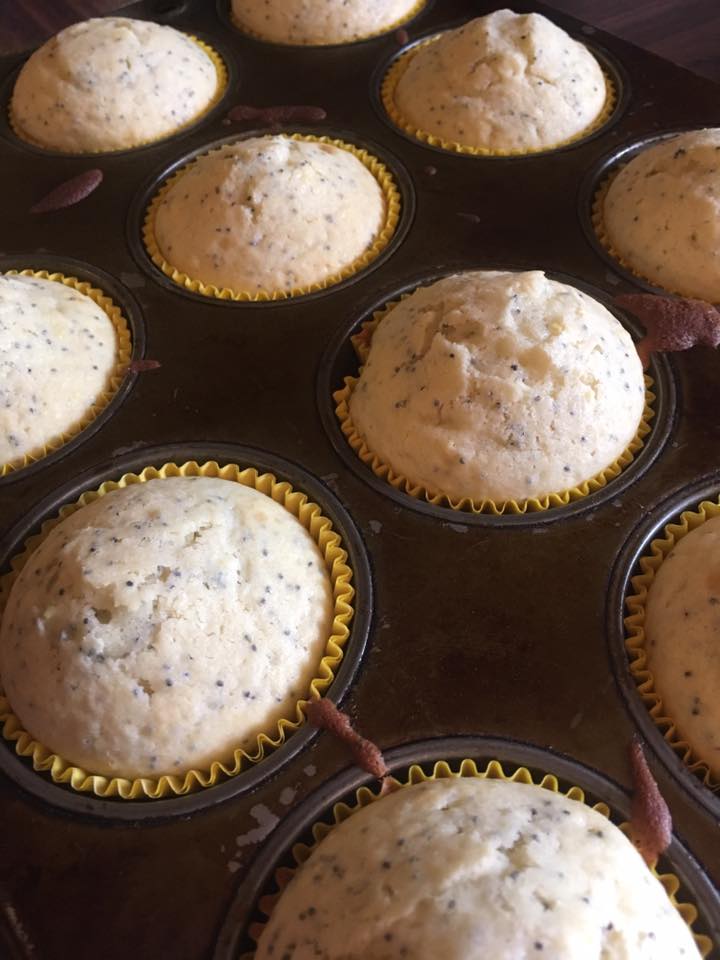 These Lemon Poppyseed Muffins are perfect for breakfast or brunch.  They're tangy and sweet, and the recipe is easy to make!  Don't forget to add the tangy lemon glaze for an added kick of citrus flavor!