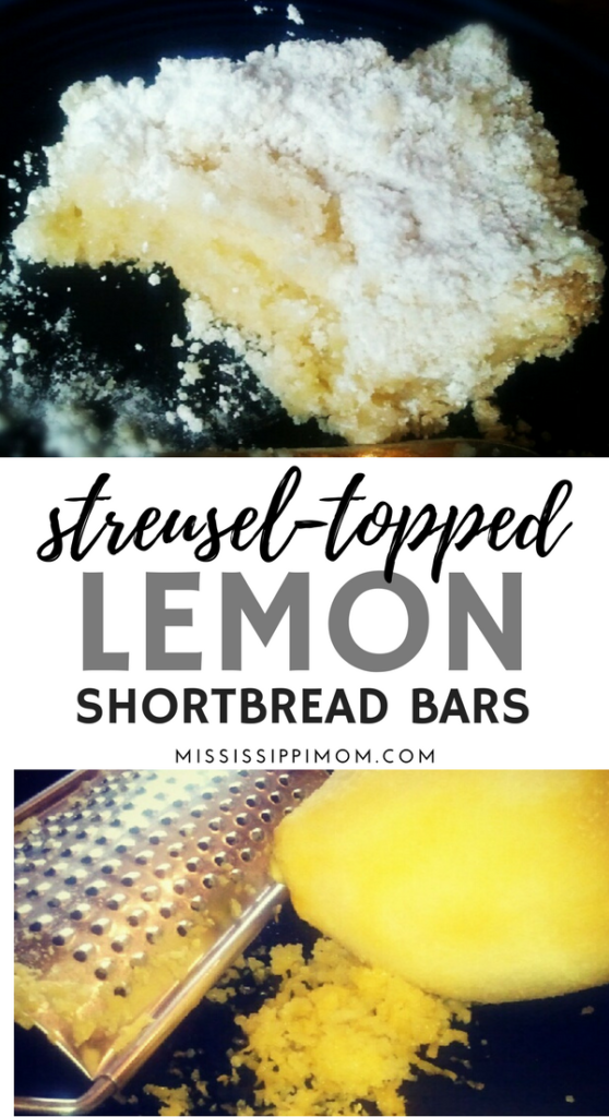 Delicious Lemon Shortbread Bars with a Streusel Topping and a dusting of powdered sugar are perfect and refreshing and sweet.