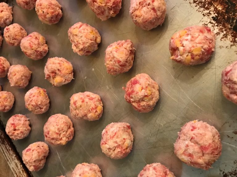 How to Make Cream Cheese Sausage Balls without Bisquick